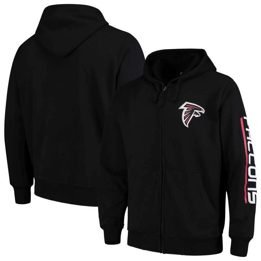 Men's Atlanta Falcons G III Sports by Carl Banks Post Route Full Zip Hoodie Black,We sell and wholesale Men's Atlanta Falcons G III Sports by Carl Banks Post Route Full Zip Hoodie Black on line form chian!
